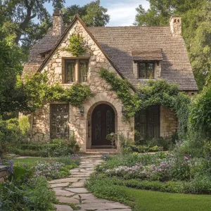 Charming Stone Cottage in Bloom