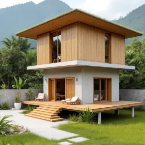 Bamboo Hut with a View