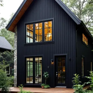 Haven of Ebony Amidst Verdant Serenity