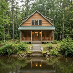 Creekside Lantern Porch Cottage