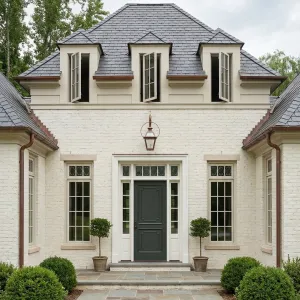 Slate Roof French Courtyard Welcome