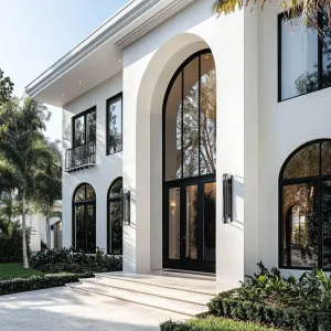 Refined Neoclassical Oasis with Palm Flair