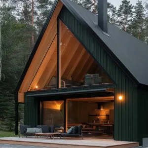 A-frame with Large Eaves