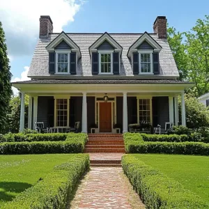 Gabled Delight Surrounded by Green