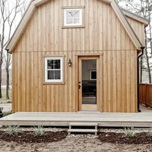 Tiny Timber Haven with Gabled Grace