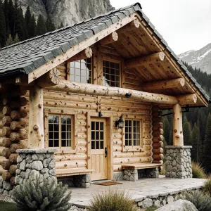 Cozy Log Cabin on the Rocks