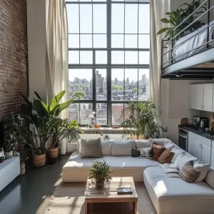 Modern White Loft Interior