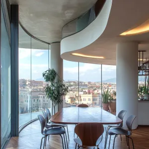 Curved Skyline Salon
