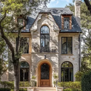 Elegant Retreat with Stone-Built Whimsy