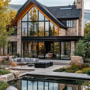 Majestic Stone Marvel by the Pond