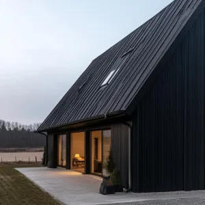 Modern Barn-style With Black Siding