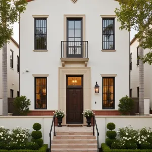 Whitewashed Casa With Iron Accents