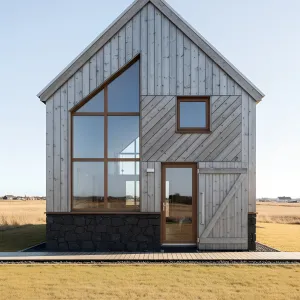 Weathered Gable With Volcanic Base