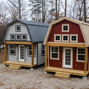 Tiny Twin Barn Bungalows
