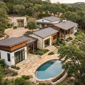 Terraced Canyon Homestead With Pool Nook