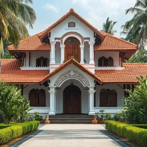 A Kerala Jewel: Roofs Amidst the Palms