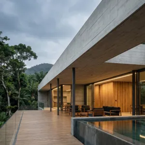 Rainforest Horizon Concrete Retreat