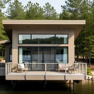 Tranquil Timberhouse With a Dash of Charm