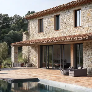 Stone Oasis with a Splash of Serenity