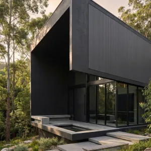 Forest Framed Charcoal Concrete Escape