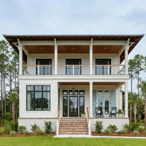 Double-Porch Lowcountry Escape With Shutters