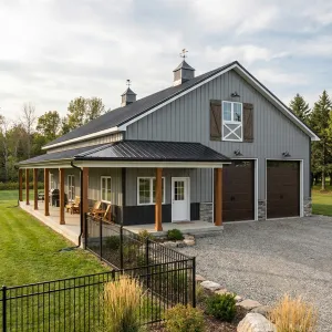 Rustic Porch Barndo Retreat