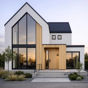 Vertical Timber Framed Nordic Home