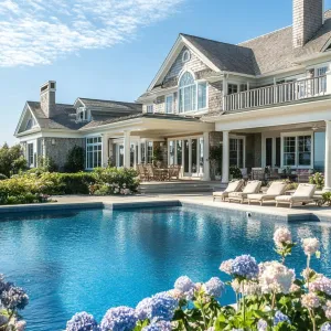 Luxurious Coastal Mansion with Pool
