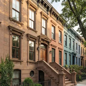 Evening Glow Stoopside Brownstone Ensemble