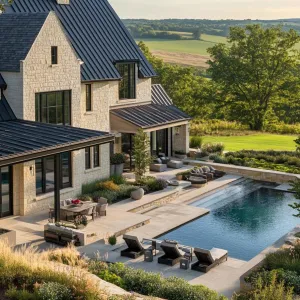 Stone Manor with a Modern Twist