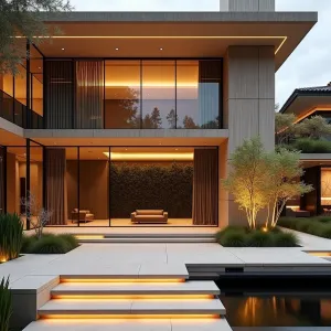 Concrete Cabana Illuminated