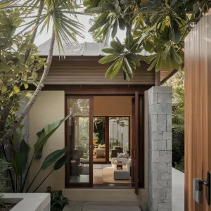 Tropical Tranquility: The Wooden Portal