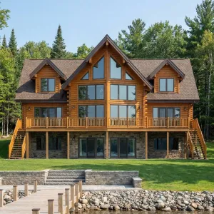 Lakefront A-Frame Lodge Escape