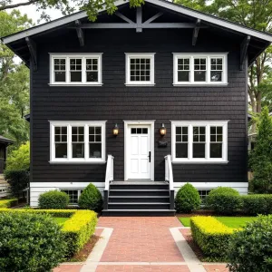 Elegant Black Chalet Oasis