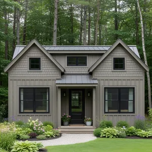 Compact Cottage Oasis Amidst the Trees