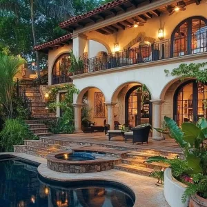 Twilight Terrace with Tropical Glamour