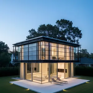 Lantern-Box Steel Glass Dwelling