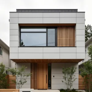 Zen-Lined Concrete Courtyard House