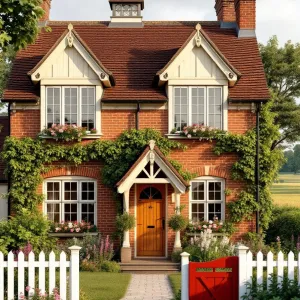 Charming Brick Cottage Amidst Lush Greenery
