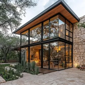 Glass and Stone Fiesta: A Contemporary Delight