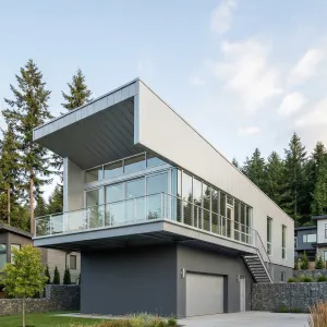 Silver Canopy Hillside Loft Home