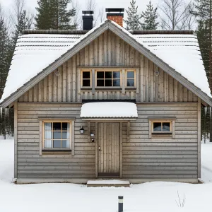 Snow-Kissed Cottage with Regal Charm