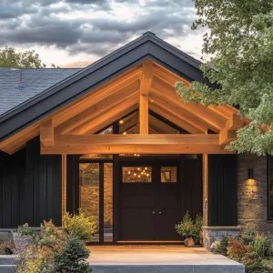 Exposed Wooden Beams and Rafters