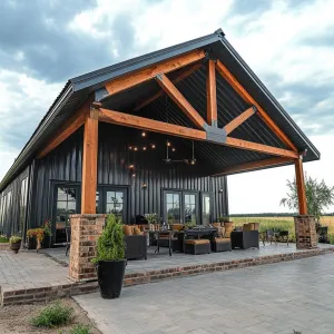 Striking Rustic Elegance of Shouse Barndominium