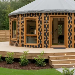 Circular Dreamscape: The Plush Panoramic Yurt