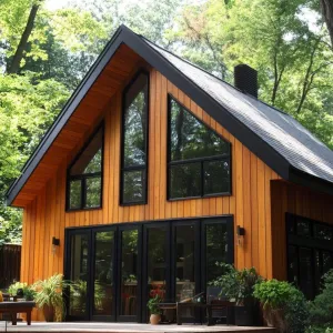 Wooden Retreat in Greenery Glam