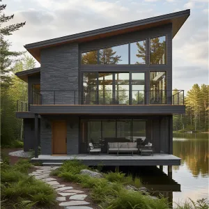 Suspended Splendor: A Lakeside Loft
