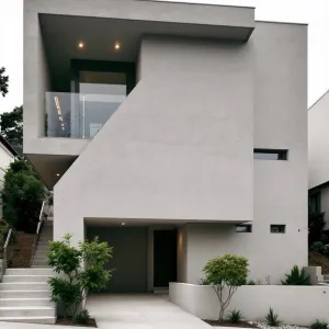 Boxy Sanctuary with a Concrete Chic