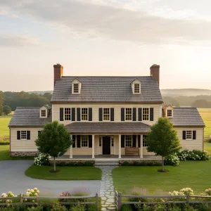Dormered Hearthside Colonial Retreat