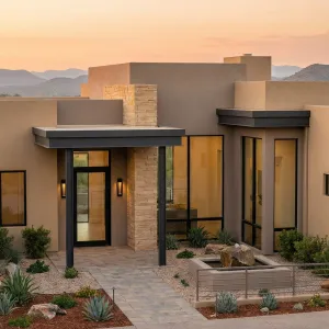 Desert Prism Adobe Courtyard House